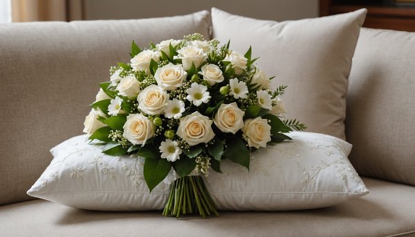 Fleurs deuil : 5 coussins pour des condoléances élégantes